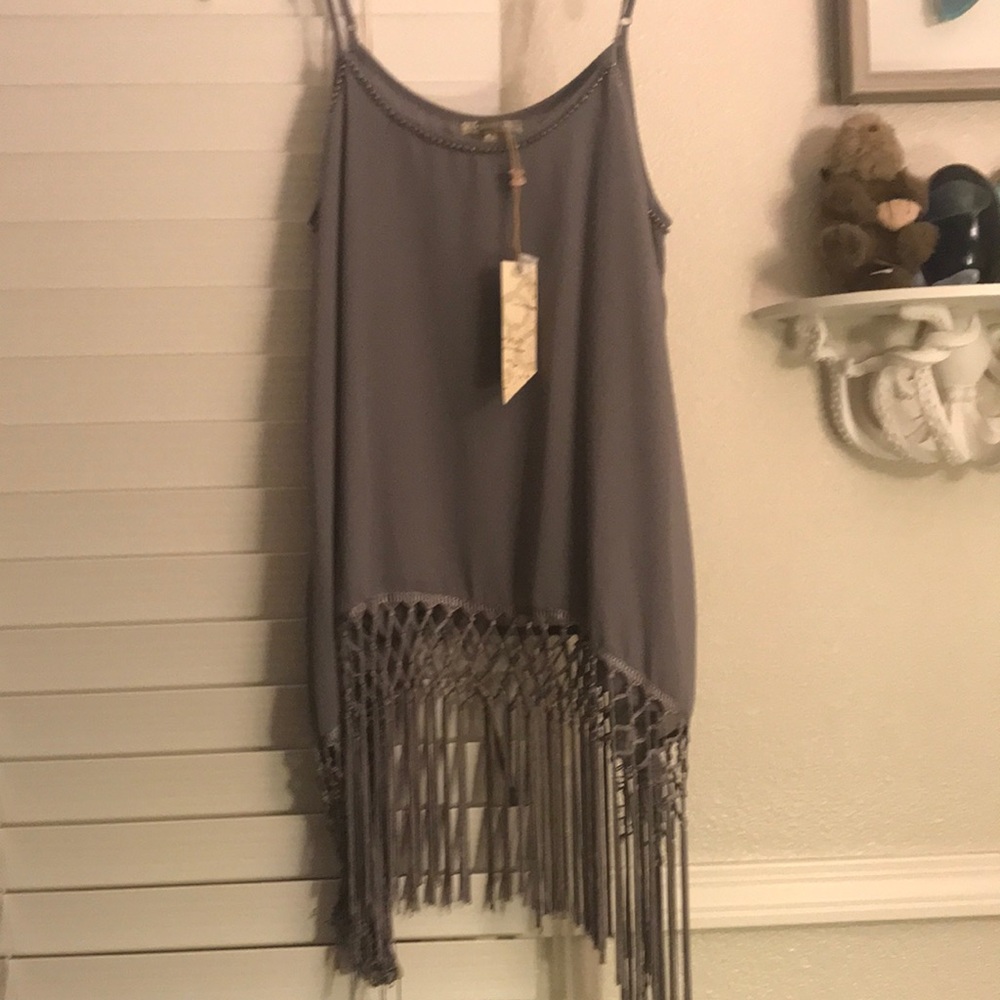 Boho lavender Spaghetti Top NWT